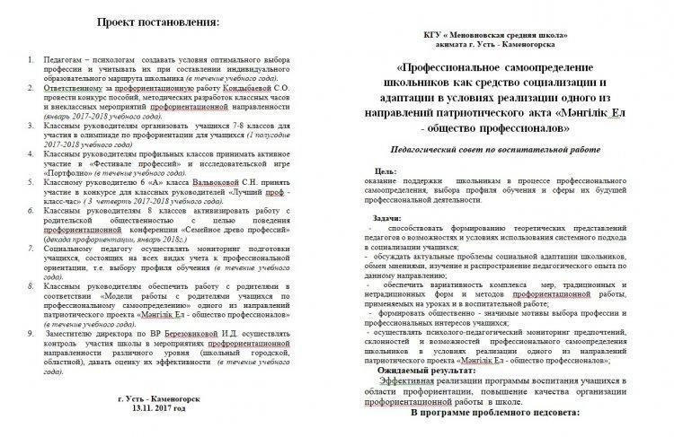 Проект постановления
